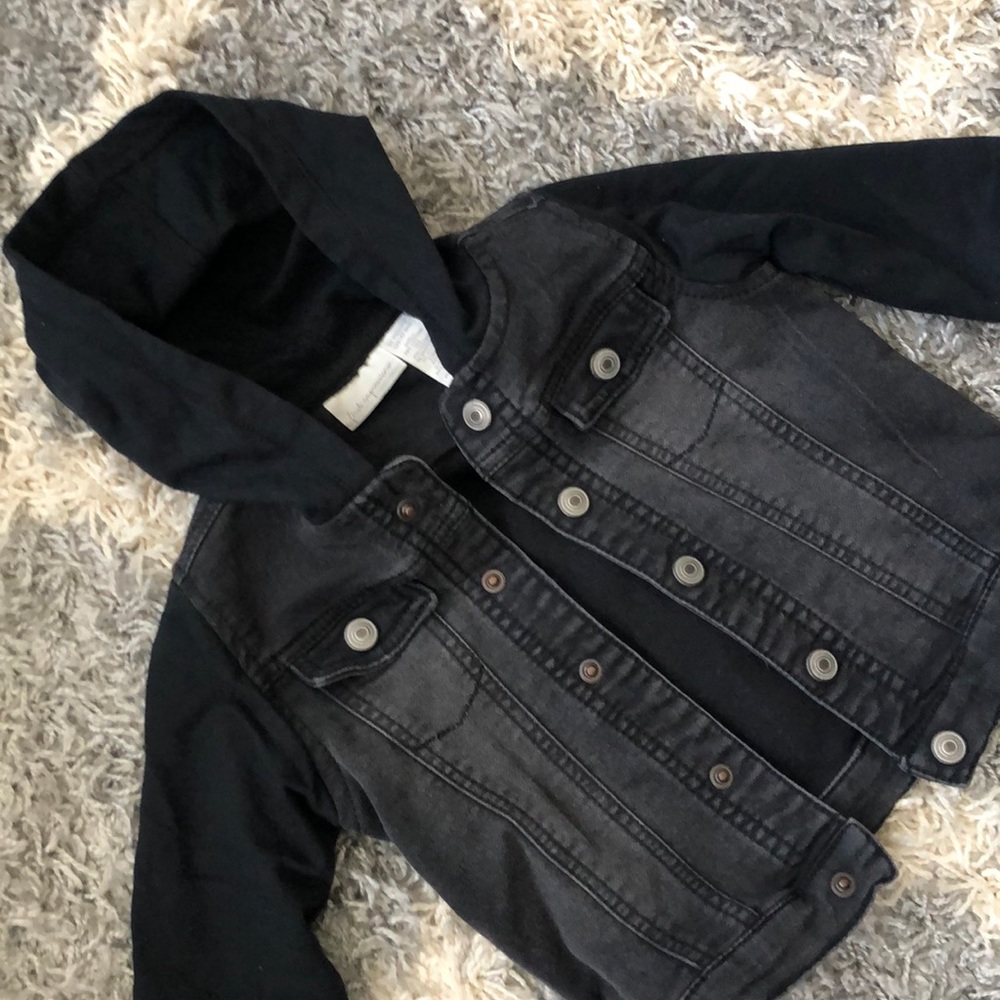 black jean jacket